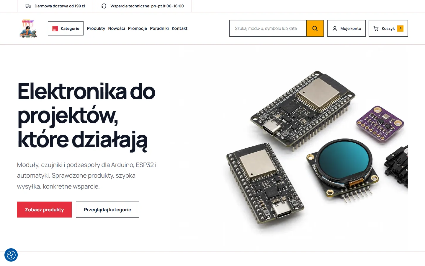 Screenshot of the Badulsky Lab website
