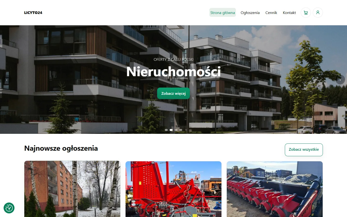 Screenshot of the LICYTO24 website